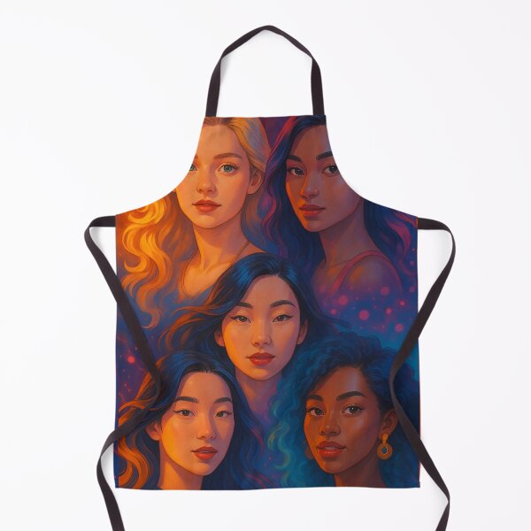 Item preview, “Women of Light and Color” — Vibrant artistic portrait. By COLORALMY designed and sold by Coloralmy.