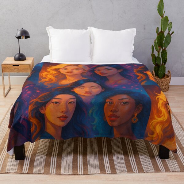 Item preview, “Mujeres de Luz y Color” — Retrato artístico vibrante. By COLORALMY designed and sold by Coloralmy.
