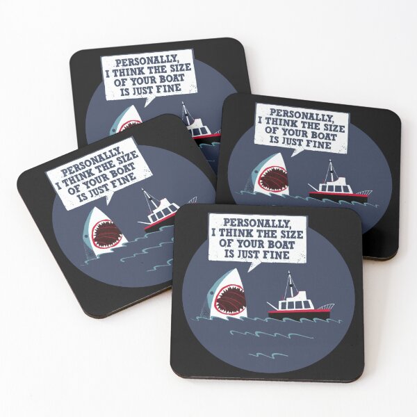 Item preview, The Size Of Your Boat Is Just Fine Jaws designed and sold by calypso-designs.