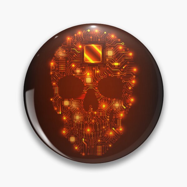 Item preview, Skull Circuit Glow – Halloween Tech Design designed and sold by teaw-teaw.