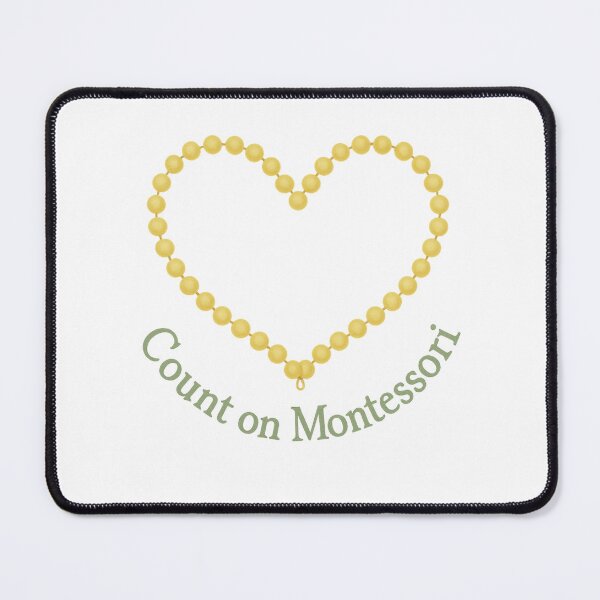 Item preview, Count on Montessori – Golden Bead Heart Design designed and sold by MforMontessori.