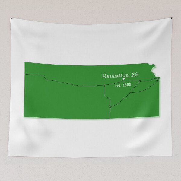 Item preview, Manhattan, KS [Green] designed and sold by PhilbonianDezin.
