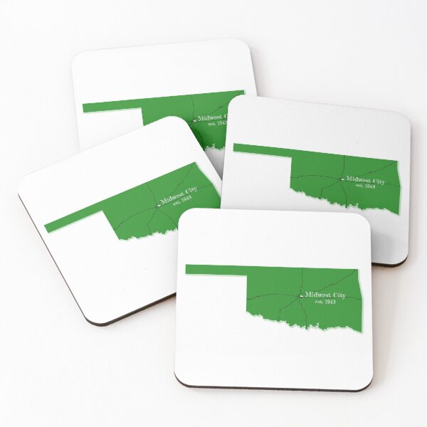 Item preview, Midwest City, OK [Green] designed and sold by PhilbonianDezin.