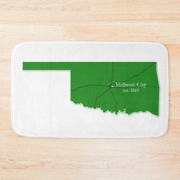 Item preview, Midwest City, OK [Green] designed and sold by PhilbonianDezin.