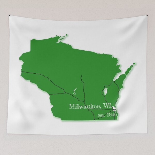 Item preview, Milwaukee, WI [Green] designed and sold by PhilbonianDezin.