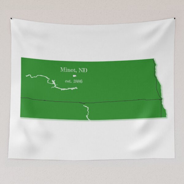 Item preview, Minot, ND [Green] designed and sold by PhilbonianDezin.