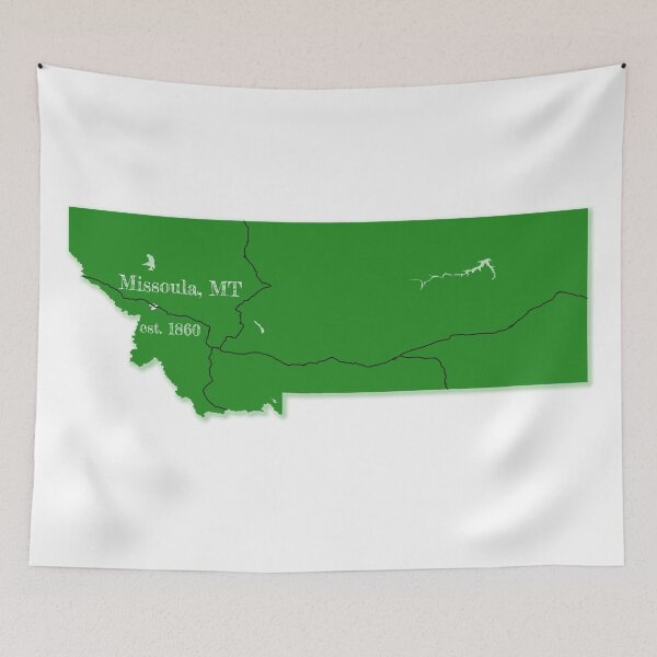 Item preview, Missoula, MT [Green] designed and sold by PhilbonianDezin.