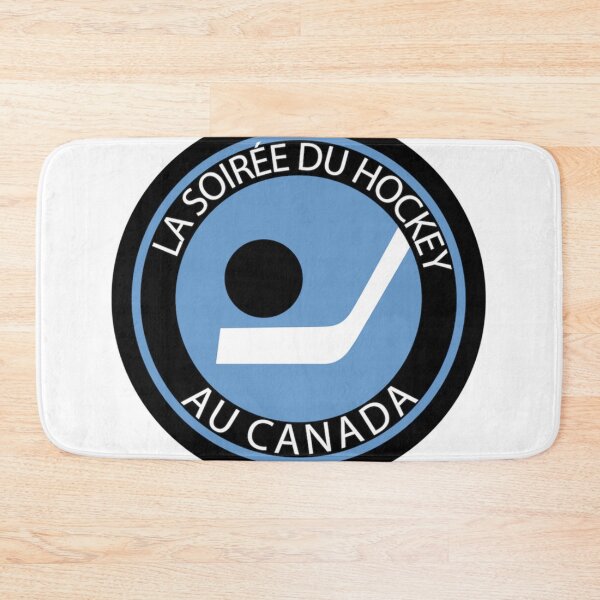 Item preview, Hockey Night In French Logo. Multilingual . Vintage Retro Iconic Quebec Province Canada Parody Ice Puck Canadian Design. designed and sold by Adeleahn.