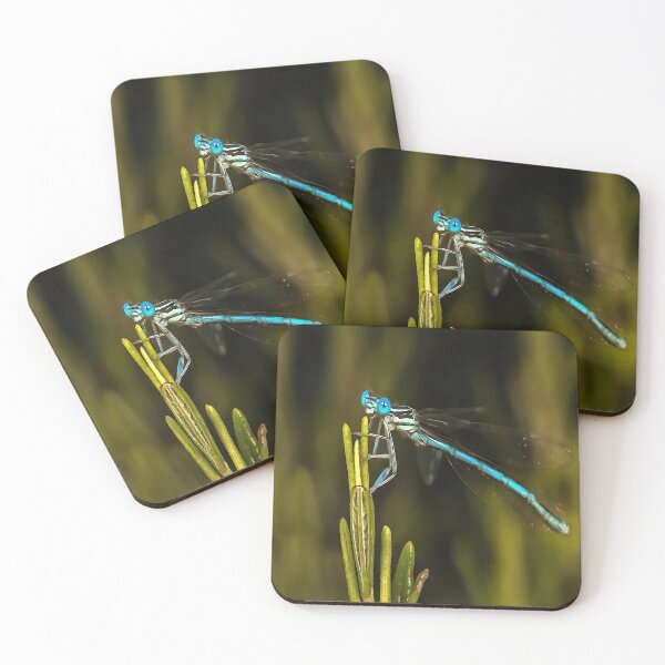 Item preview, Common Blue Damselfly Acrylic Painting designed and sold by taiche.