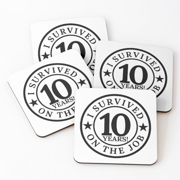 Item preview, Survived 10 Years on the Job | Work Anniversary Celebration Design designed and sold by highflycrafts.