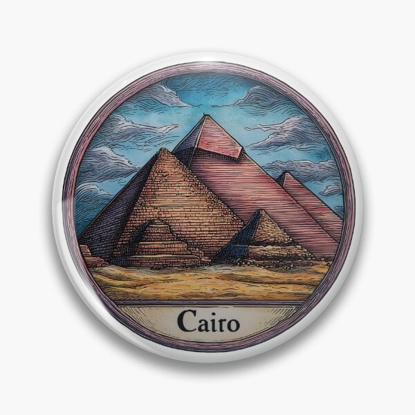 Item preview, Dark artistic illustration of Egypt pyramids designed and sold by Blanket Ink.