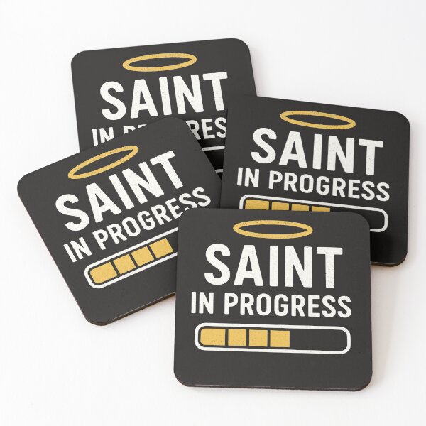 Item preview, Funny Catholic Gift – Saint in Progress Halo Design for Faith-Based Humor Gifts designed and sold by myfavoritesm4.