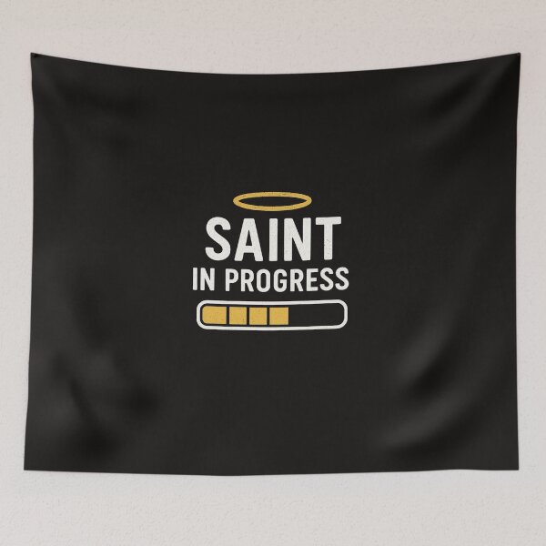 Item preview, Funny Catholic Gift – Saint in Progress Halo Design for Faith-Based Humor Gifts designed and sold by myfavoritesm4.