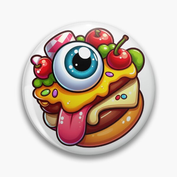 Item preview, Monster Burger with Giant Eye and Sweets Kawaii and Fun Gothic Design designed and sold by DibuHumor.