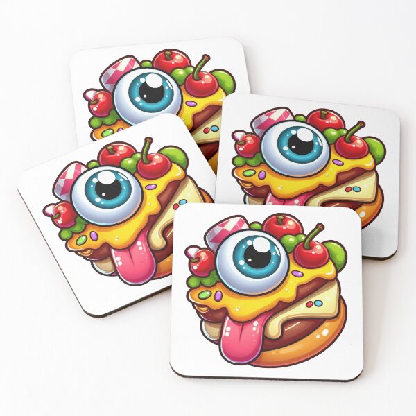 Item preview, Monster Burger with Giant Eye and Sweets Kawaii and Fun Gothic Design designed and sold by DibuHumor.