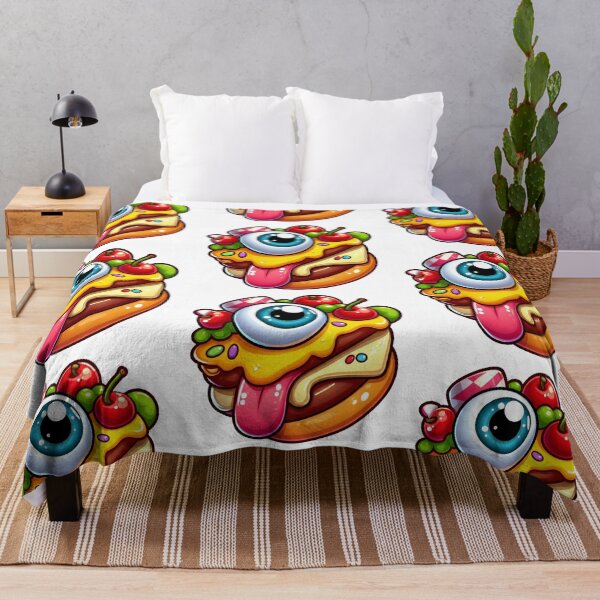 Item preview, Monster Burger with Giant Eye and Sweets Kawaii and Fun Gothic Design designed and sold by DibuHumor.