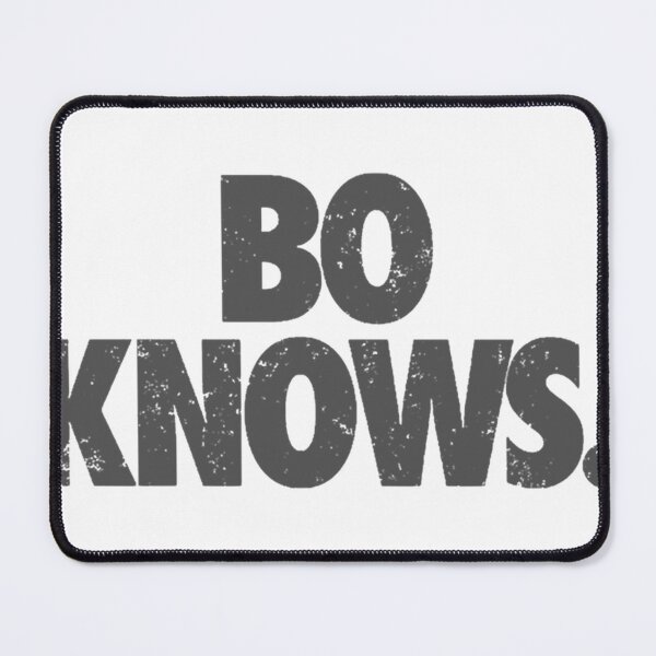 Item preview, Bo Knows Gray Vintage Text Logo designed and sold by Preslyoyer.