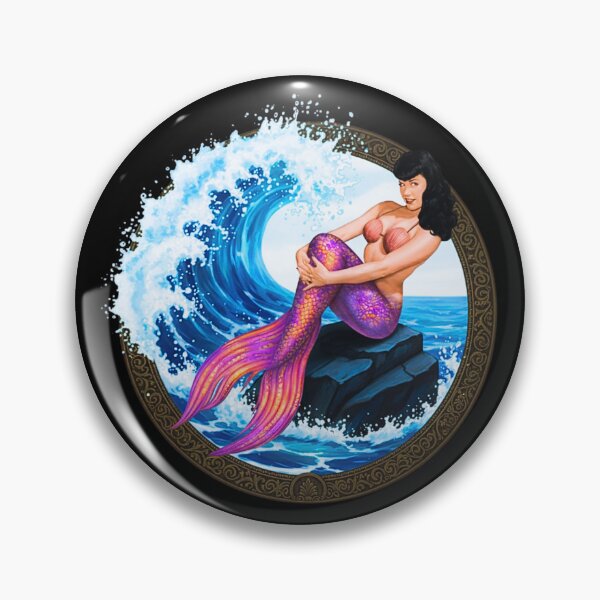Item preview, Retro Pin Up Mermaid Splash designed and sold by calypso-designs.