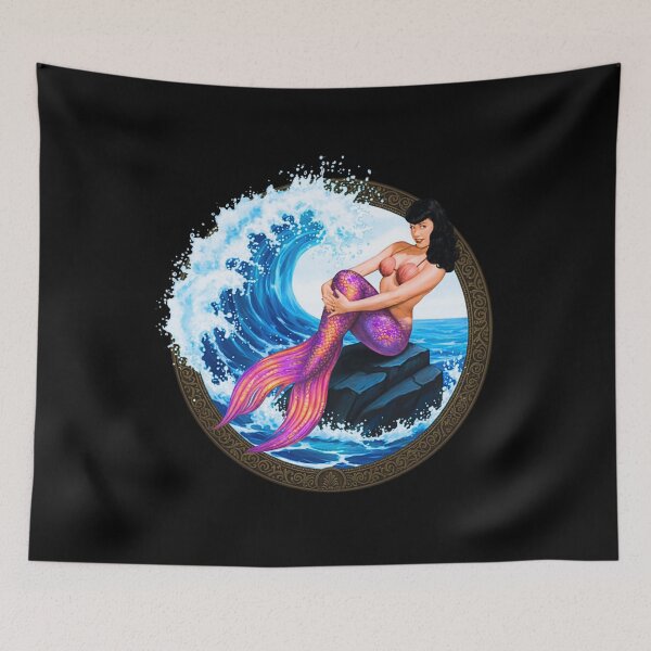 Item preview, Retro Pin Up Mermaid Splash designed and sold by calypso-designs.