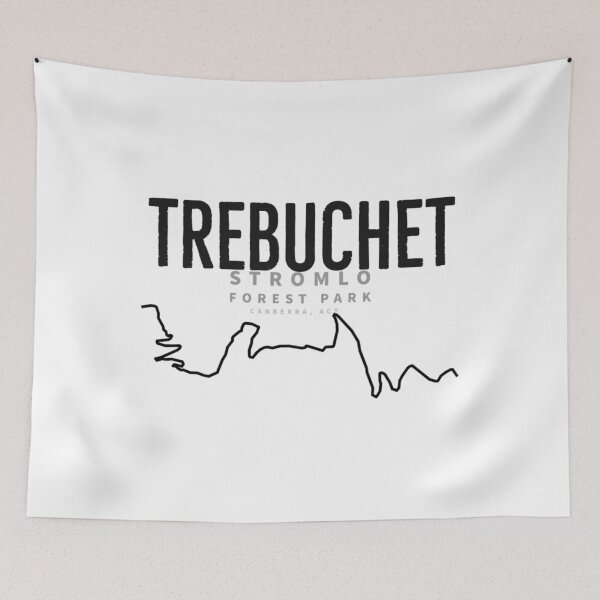 Item preview,  Trebuchet Stromlo Forest Park Canberra Act Australia- Black Line designed and sold by Harryislason.