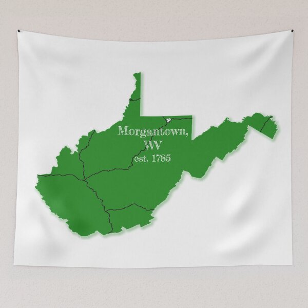 Item preview, Morgantown, WV [Green] designed and sold by PhilbonianDezin.