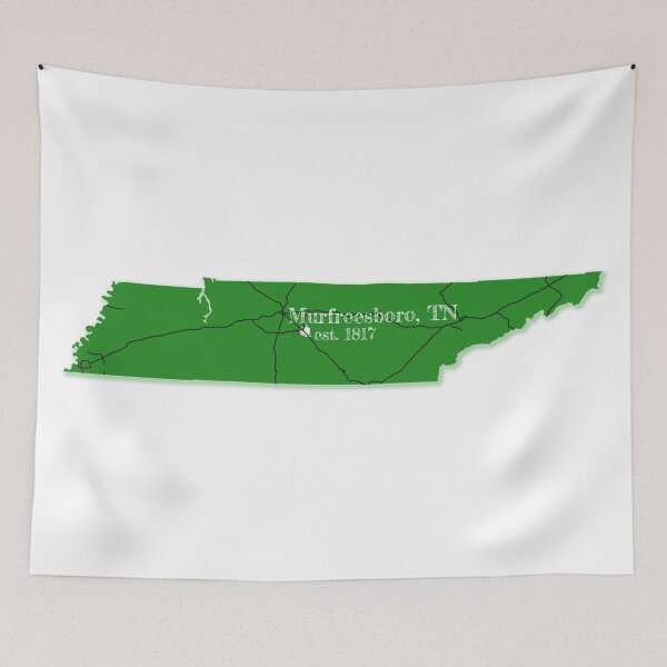 Item preview, Murfreesboro, TN [Green] designed and sold by PhilbonianDezin.