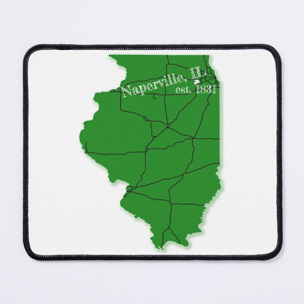 Item preview, Naperville, IL [Green] designed and sold by PhilbonianDezin.