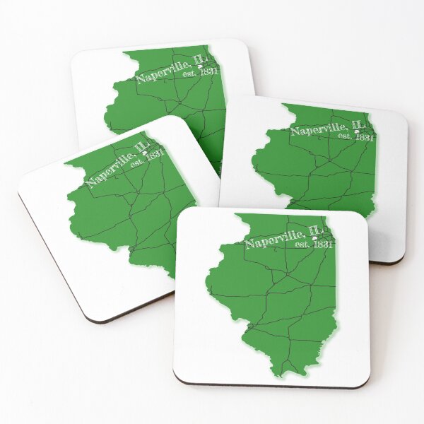 Item preview, Naperville, IL [Green] designed and sold by PhilbonianDezin.