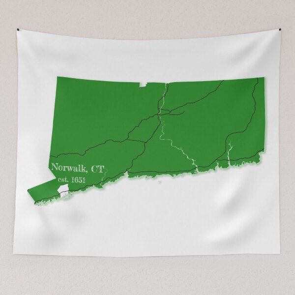 Item preview, Norwalk, CT [Green] designed and sold by PhilbonianDezin.