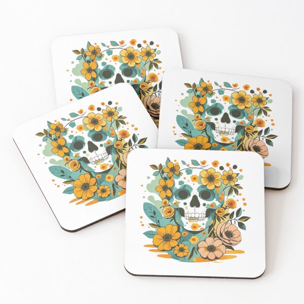 Item preview, Floral Rebirth: Skull Amid Blooming Life designed and sold by MoodsDesigns.