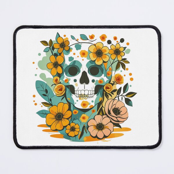 Item preview, Floral Rebirth: Skull Amid Blooming Life designed and sold by MoodsDesigns.