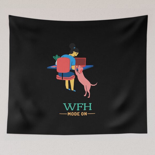Item preview, Work From Home with Pet Dog designed and sold by sydney-syder.