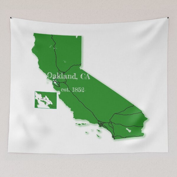 Item preview, Oakland, CA [Green] designed and sold by PhilbonianDezin.