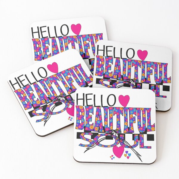 Item preview, Hello Beautiful Soul Floral Pattern Text  designed and sold by DivineHaven.