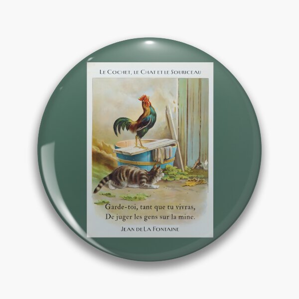 Item preview, Jean de La Fontaine: Garde-toi, tant que tu vivras, De juger les gens sur la mine. designed and sold by artbleed.
