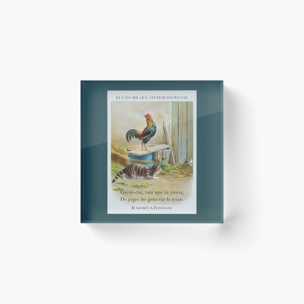 Item preview, Jean de La Fontaine: Garde-toi, tant que tu vivras, De juger les gens sur la mine. designed and sold by artbleed.