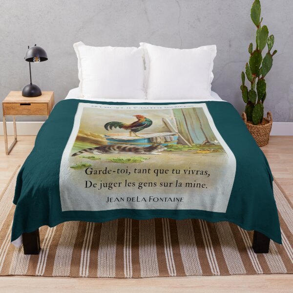 Item preview, Jean de La Fontaine: Garde-toi, tant que tu vivras, De juger les gens sur la mine. designed and sold by artbleed.