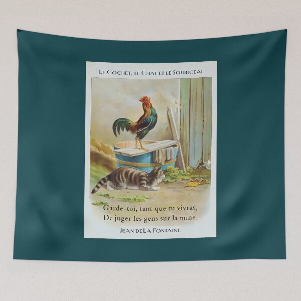 Item preview, Jean de La Fontaine: Garde-toi, tant que tu vivras, De juger les gens sur la mine. designed and sold by artbleed.