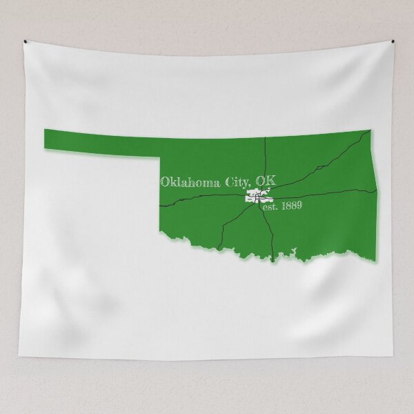 Item preview, Oklahoma City, OK [Green] designed and sold by PhilbonianDezin.