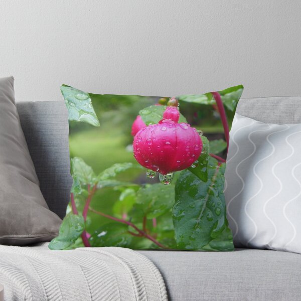 Item preview, Fuschia with Raindrops (2) designed and sold by MaryinMaine.
