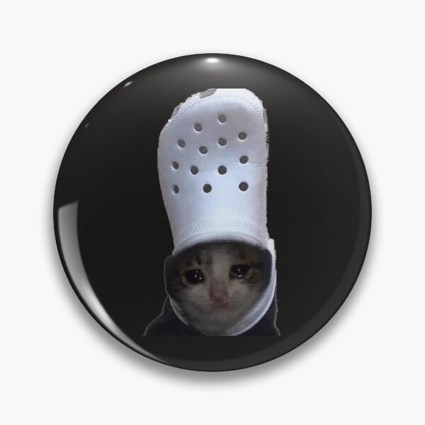 Item preview, Crying Cat Croc Meme designed and sold by DoloresGarcia.