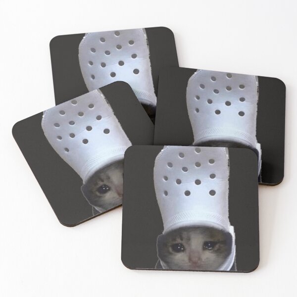 Item preview, Crying Cat Croc Meme designed and sold by DoloresGarcia.