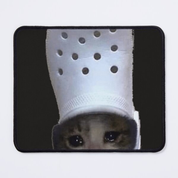 Item preview, Crying Cat Croc Meme designed and sold by DoloresGarcia.
