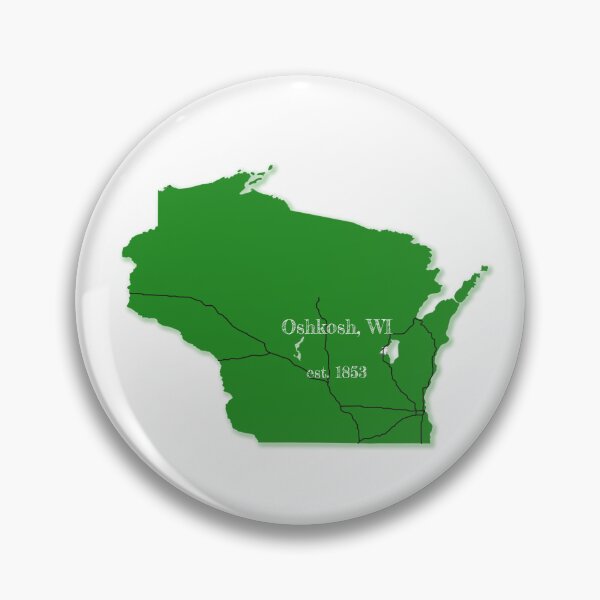 Artikelvorschau, Oshkosh, WI [Grün] entworfen und verkauft von PhilbonianDezin.