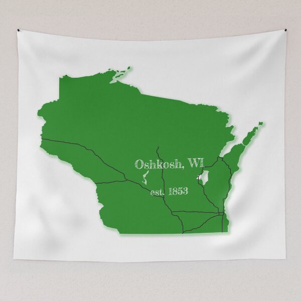 Item preview, Oshkosh, WI [Green] designed and sold by PhilbonianDezin.