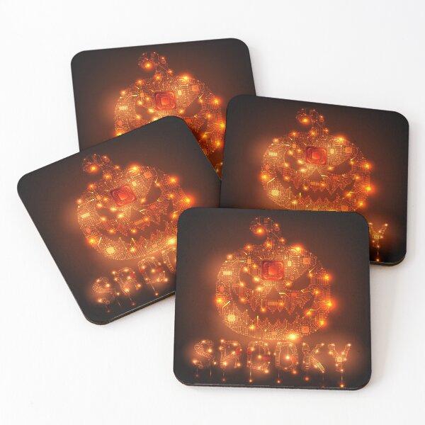 Item preview, Spooky Pumpkin Circuit Glow – Halloween Tech Design designed and sold by teaw-teaw.