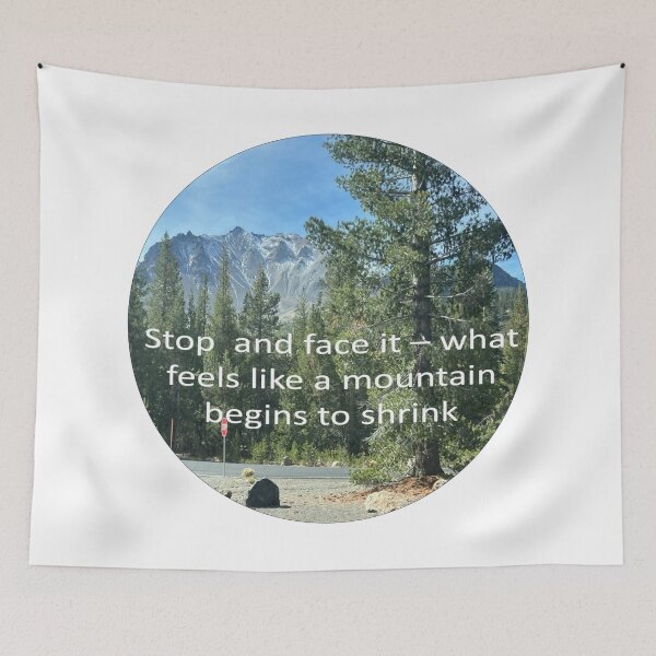 Item preview, Mountain Landscape Print - Motivational Quote - Nature Landscape designed and sold by Anusham Digital Arts.