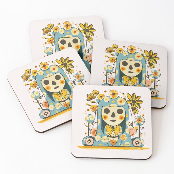 Item preview, Whimsical Skull Cloaked in Floral Elegance designed and sold by MoodsDesigns.