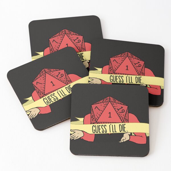 Item preview, Dungeons And Dragons Guess I'Ll Die D20 Dice Critical Failure designed and sold by DoloresGarcia.