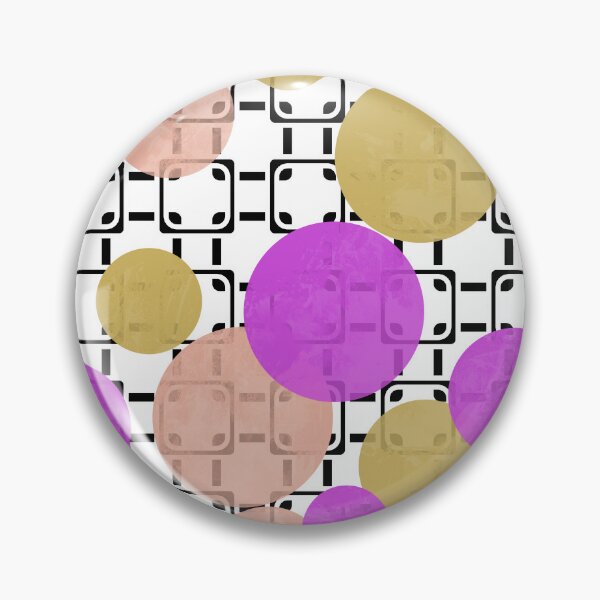 Item preview, Multicolored watercolor polka dots on a geometric background  multicolored designed and sold by fuzzyfox.